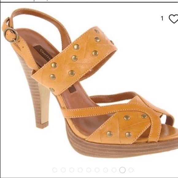 Chinese Laundry Shoes - Chinese Laundry Suzana Women’s Tan Leather high heeled Sandal NEW Various Sizes